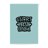 Short Best Friend Photographic Prints, Friendship Wall Art, Cute Friend Decor, Coffee Lover Gift, Bestie Present Idea - Tawshia
